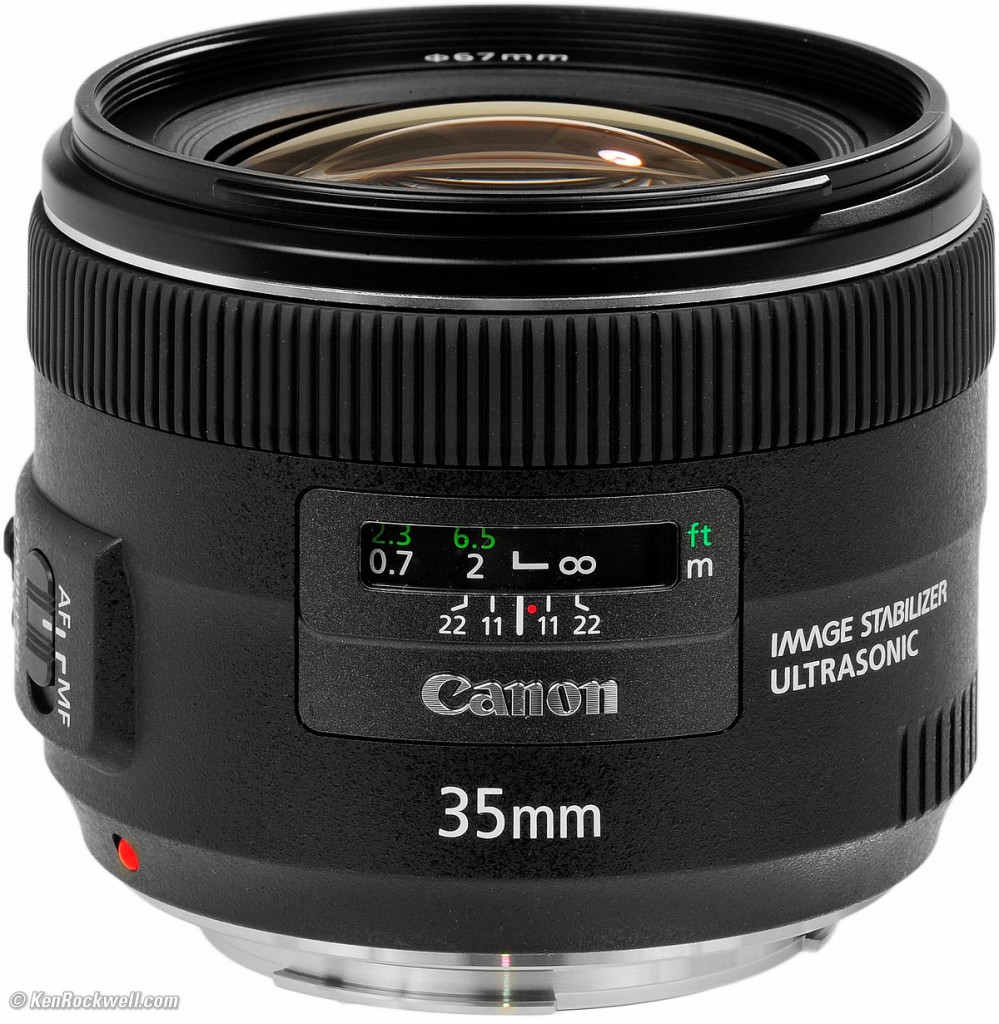 Objectif Canon EF 35mm F/2 IS USM - Stabilisateur - Grand Angle - Occasion - Livraison D'Allemagne